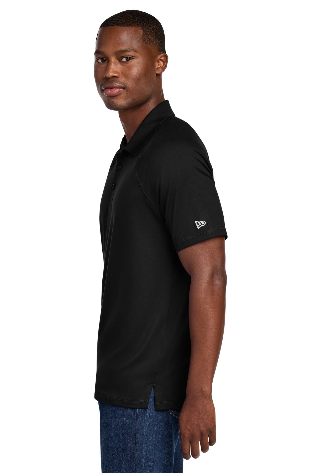 Black New Era Power Polo NEA225 plain