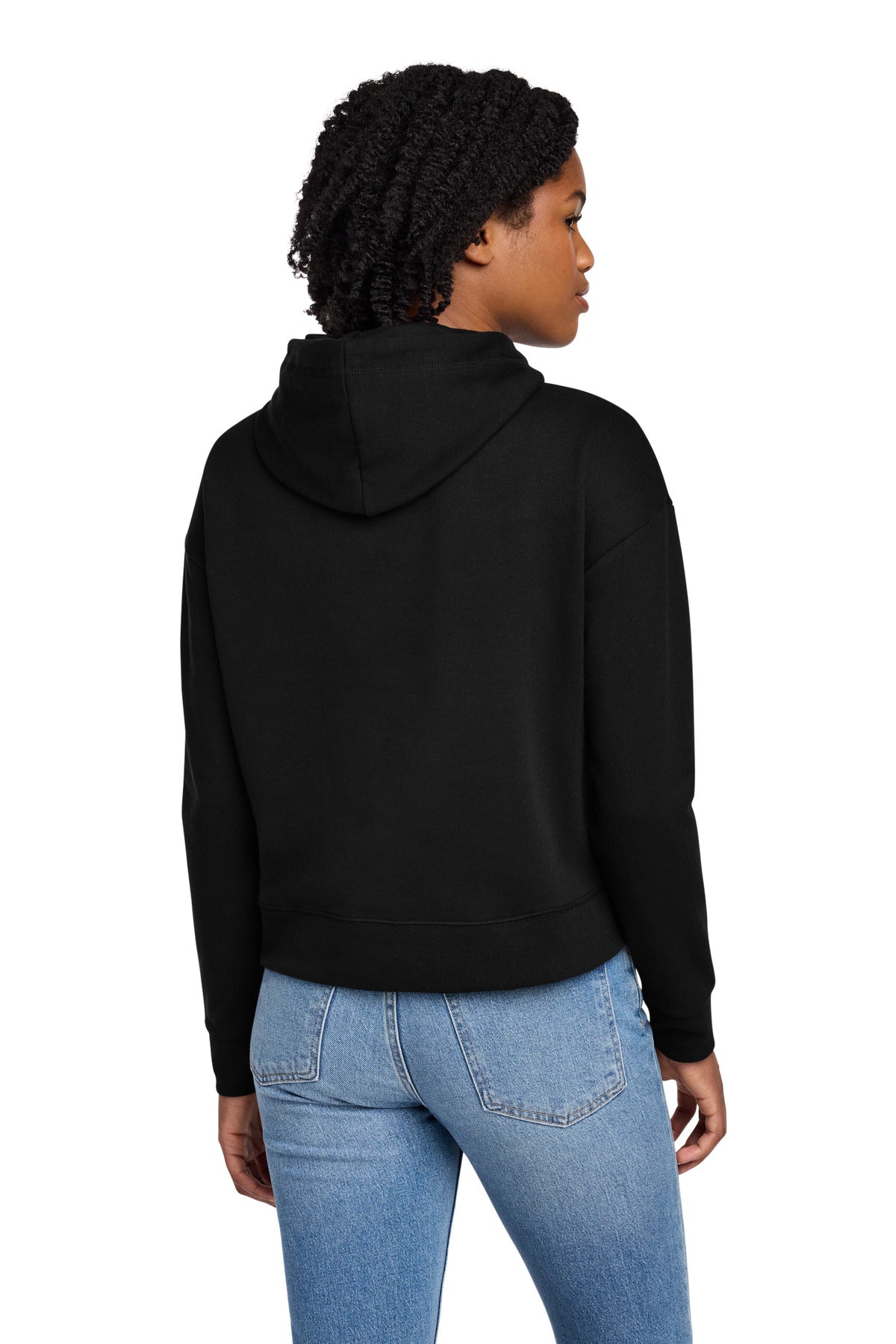 Black New Era Women's Comeback Fleece Pullover Hoodie LNEA550 plain