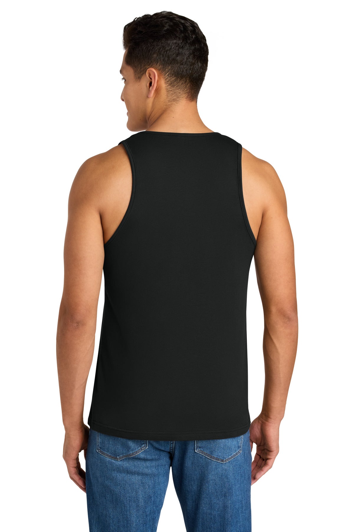 Black Next Level Apparel Cotton Muscle Tank NL3633 plain