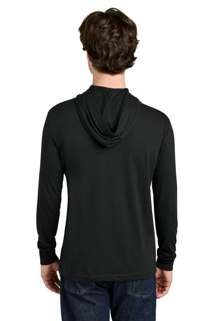 Black Next Level Apparel CVC Long Sleeve Hoodie NL6221 plain