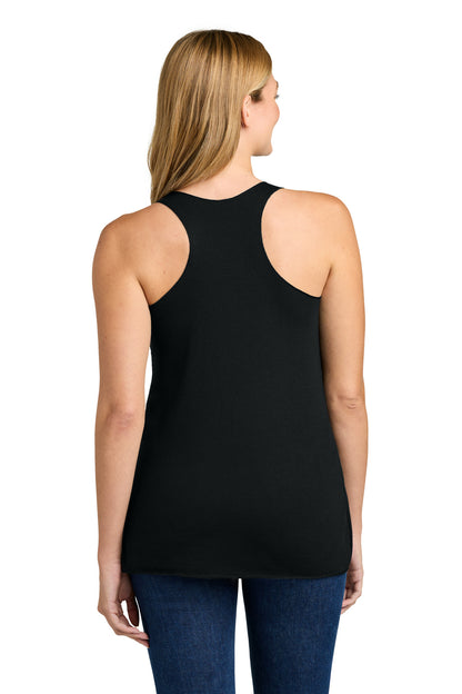 Black Next Level Apparel Women's Tri-Blend Racerback Tank. NL6733 plain