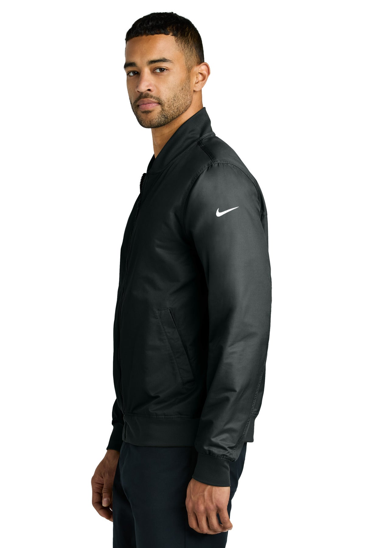 Black Nike Bomber Jacket NKFQ4759 plain