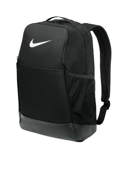 Black Nike Brasilia Medium Backpack NKDH7709 plain