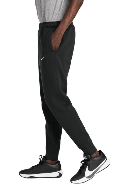 Black Nike Club Fleece Jogger NKHM8045 plain