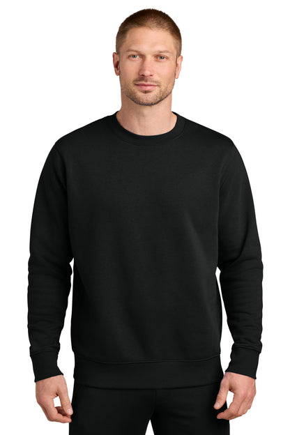 Black Nike Club Fleece Sleeve Swoosh Crew NKFD9863