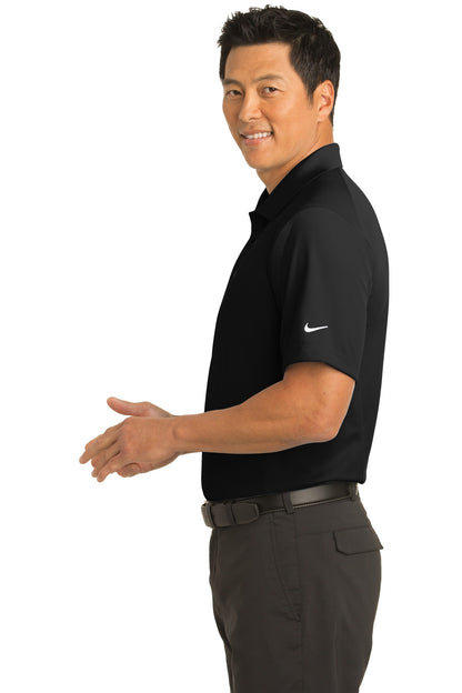 Black Nike Dri-FIT Classic Polo. 267020 plain