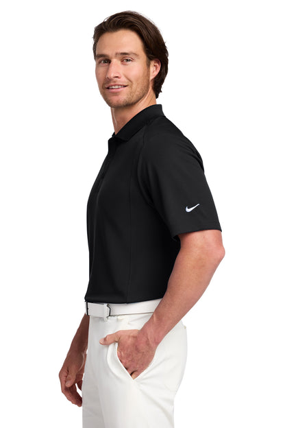 Black Nike Dri-FIT Classic Polo. 267020 plain