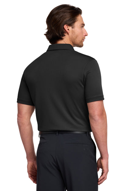Black Nike Dri-FIT Solid Icon Pique Modern Fit Polo. 746099 plain