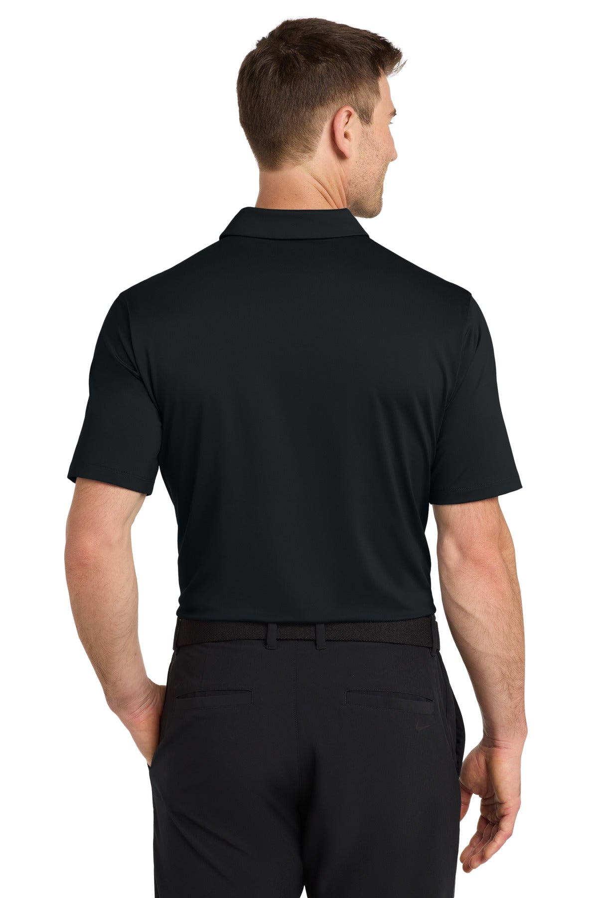 Black Nike Dri-FIT Vapor Polo NKDC2108 plain