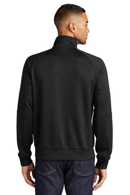 Black Nike Full-Zip Chest Swoosh Jacket NKFD9891 plain