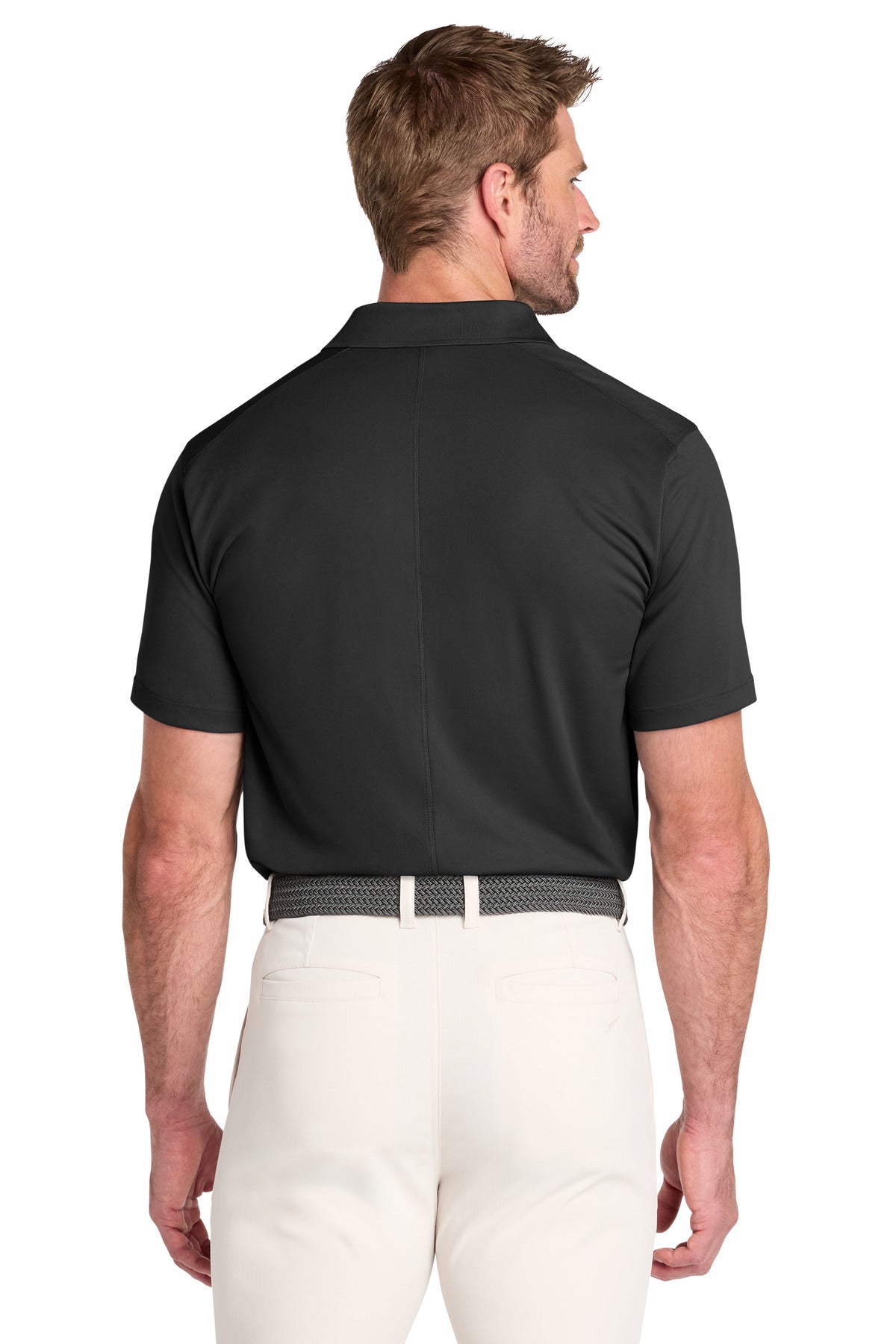 Black Nike Victory Solid Polo NKDX6684 plain