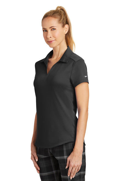 Black Nike Women's Dri-FIT Legacy Polo. 838957 plain