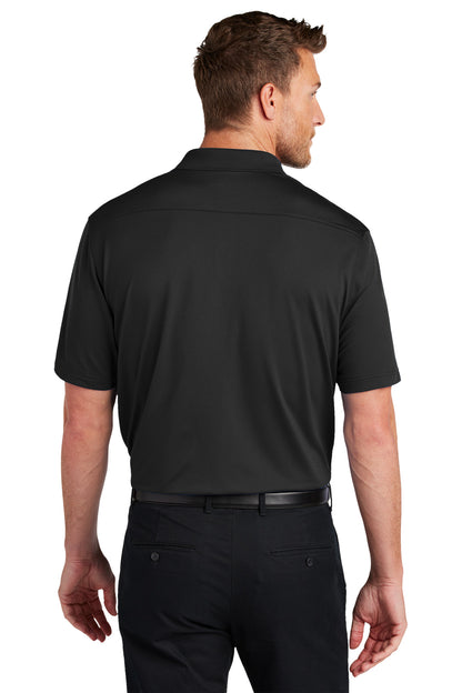 Black Port Authority City Stretch Flat Knit Polo K683 plain