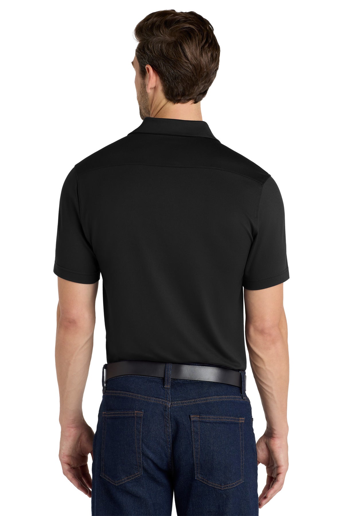 Black Port Authority City Stretch Polo K682 plain