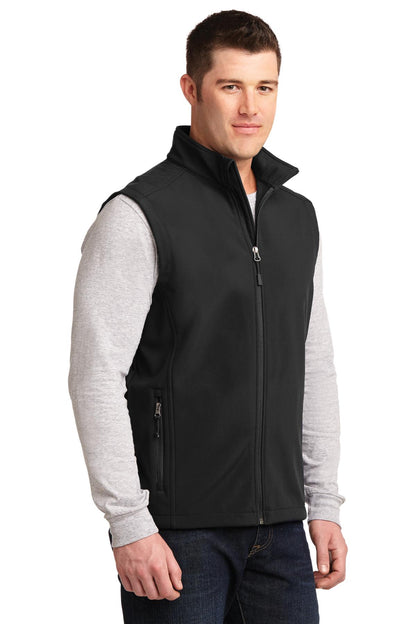 Black Port Authority Core Soft Shell Vest. J325 plain