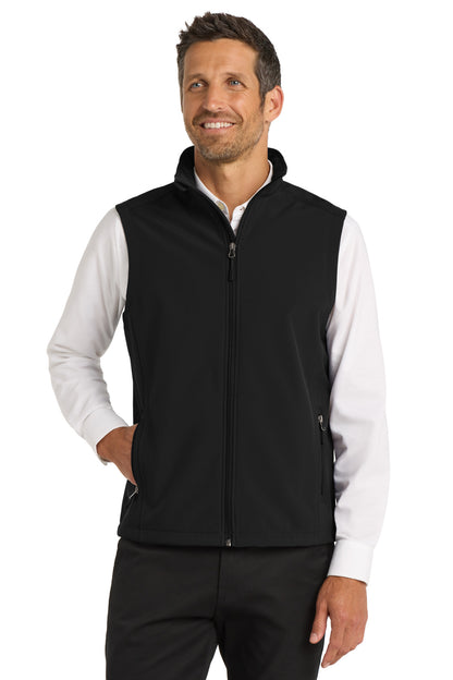 Black Port Authority Core Soft Shell Vest. J325 plain