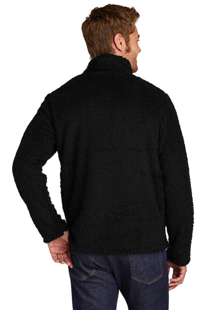 Black Port Authority Cozy 1/4-Zip Fleece F130 plain