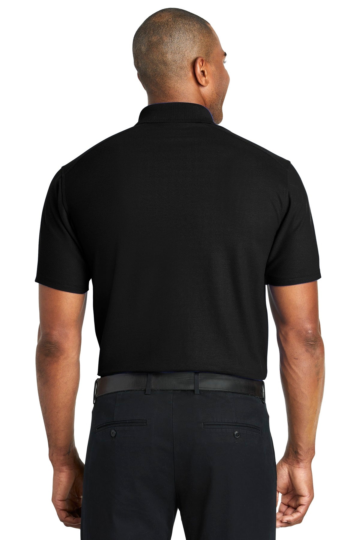 Black Port Authority EZPerformance Pique Polo. K600 plain