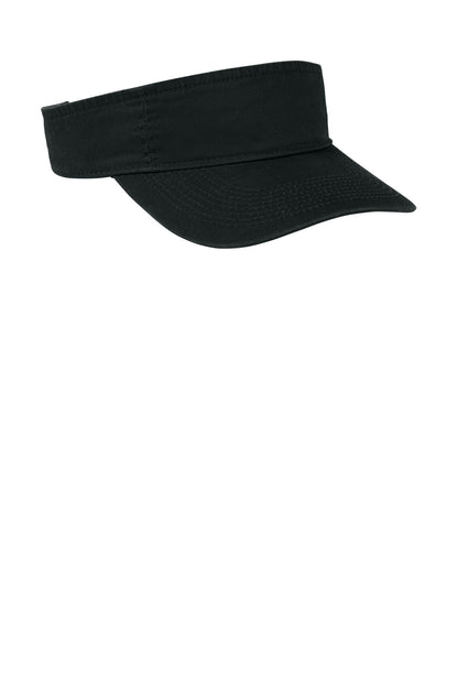 Black Port Authority Fashion Visor. CP45 plain