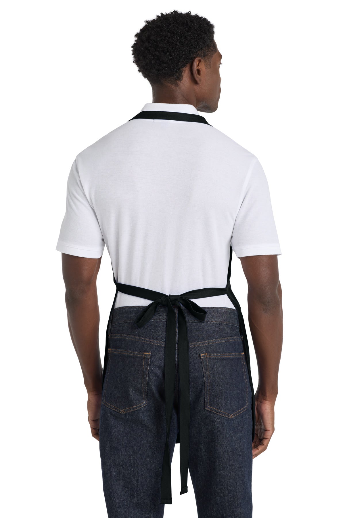 Black Port Authority Full-Length Apron with Pockets. A500