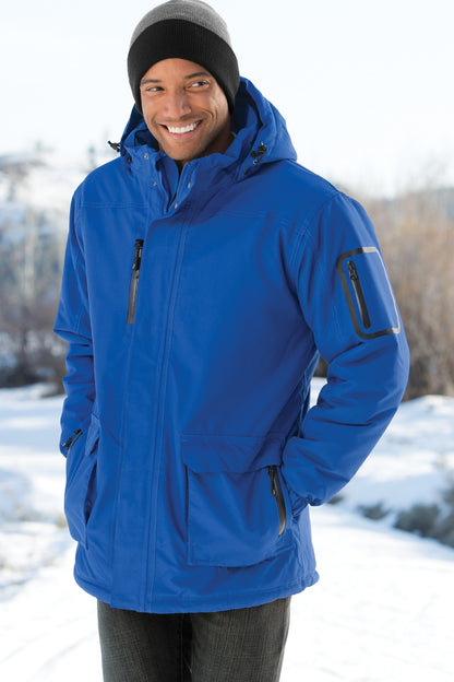 Black Port Authority Heavyweight Parka. J799 plain