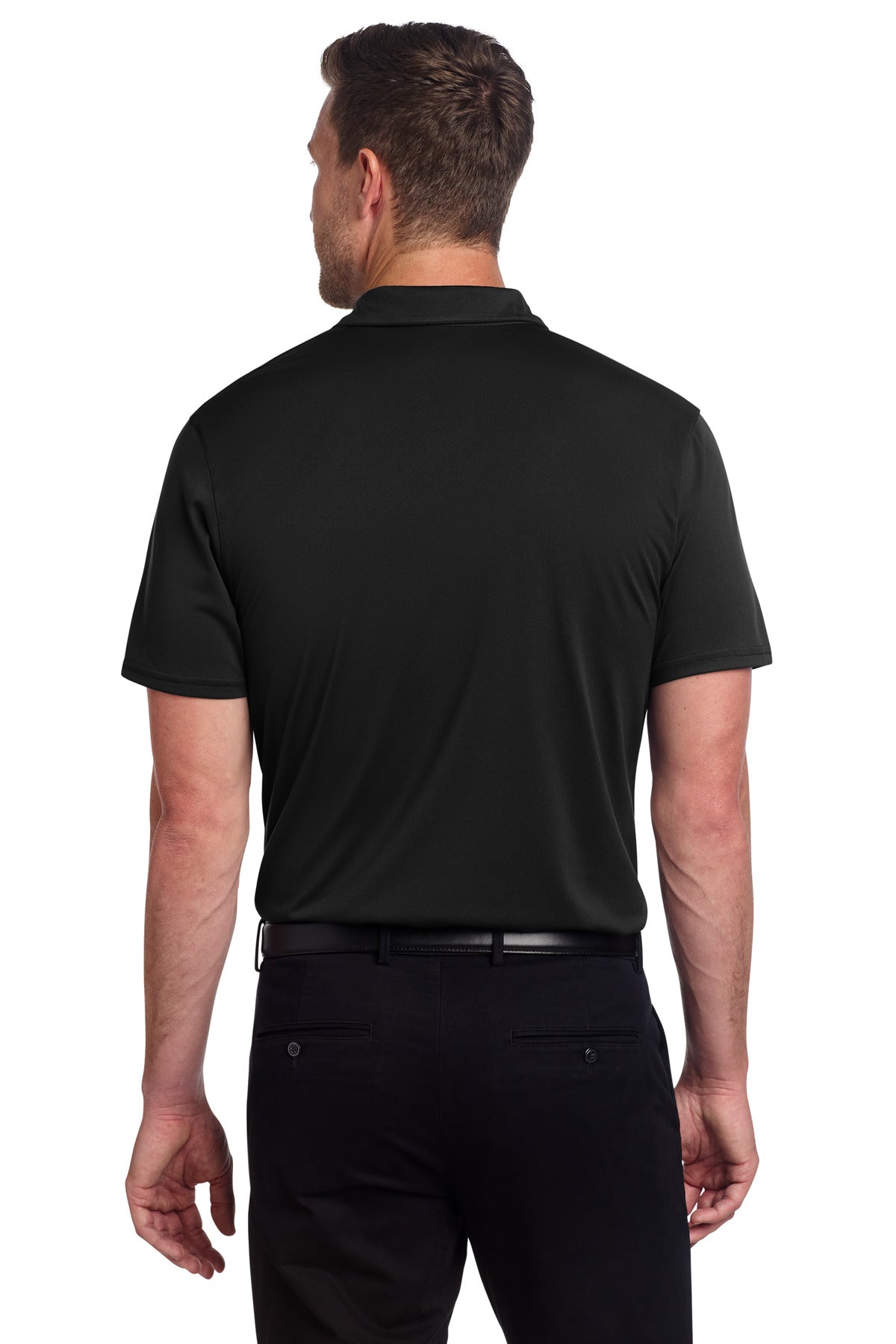Black Port Authority Performance Staff Polo K398 plain