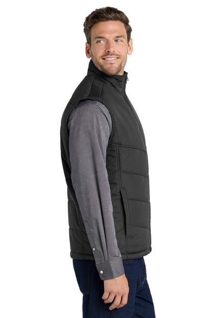 Black Port Authority Puffy Vest. J709