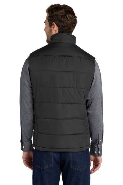Black Port Authority Puffy Vest. J709