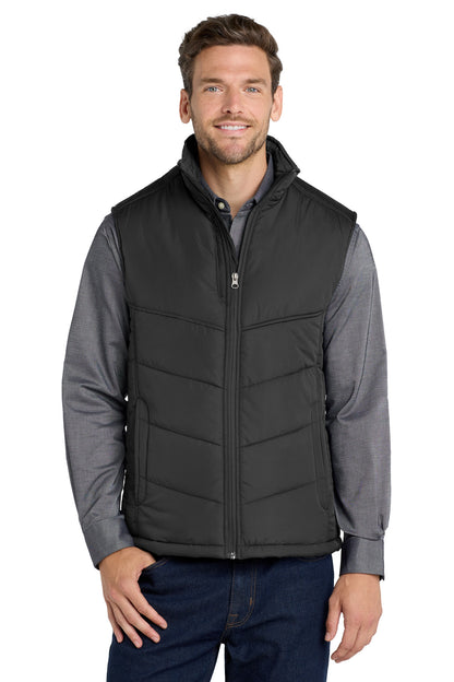 Black Port Authority Puffy Vest. J709