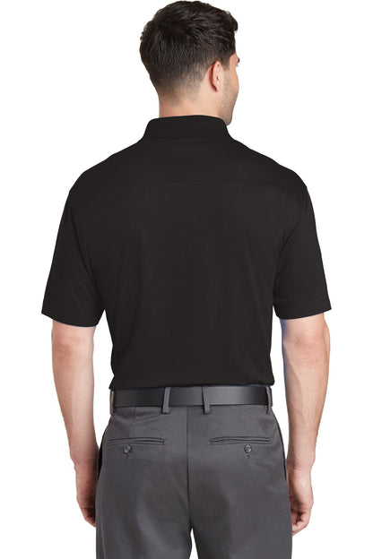 Black Port Authority Rapid Dry Mesh Polo. K573 plain