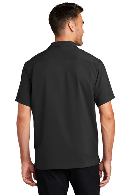 Black Port Authority Short Sleeve Performance Staff Shirt W400 plain