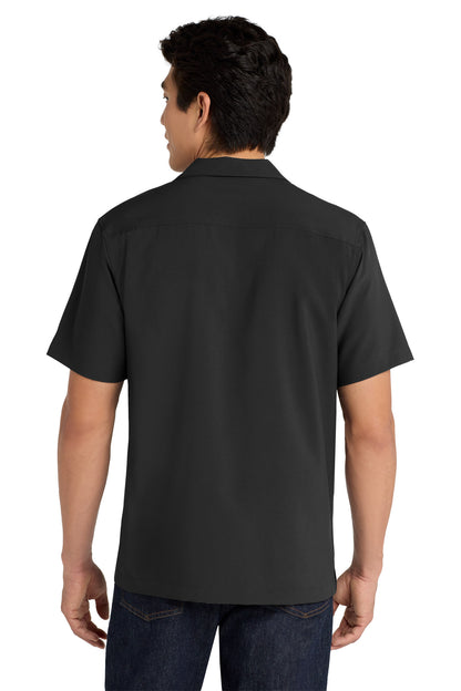 Black Port Authority Short Sleeve Performance Staff Shirt W400