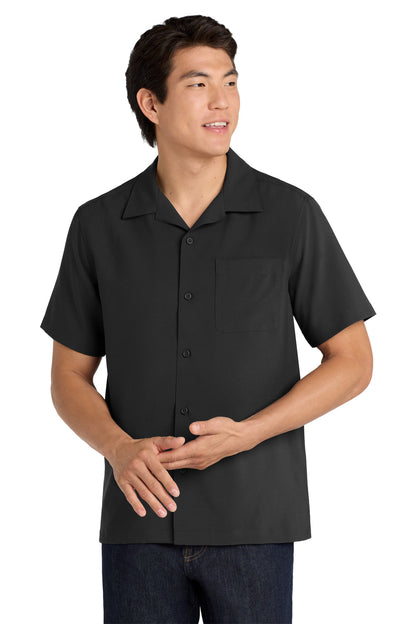 Black Port Authority Short Sleeve Performance Staff Shirt W400