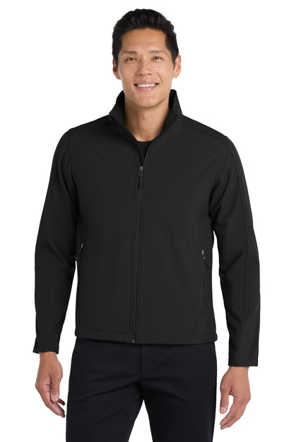 Black Port Authority Tall Core Soft Shell Jacket. TLJ317