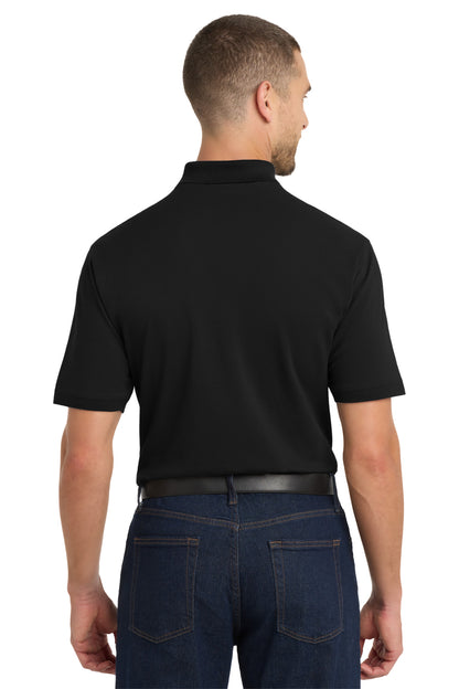Black Port Authority Tall EZCotton Polo TK8000 plain