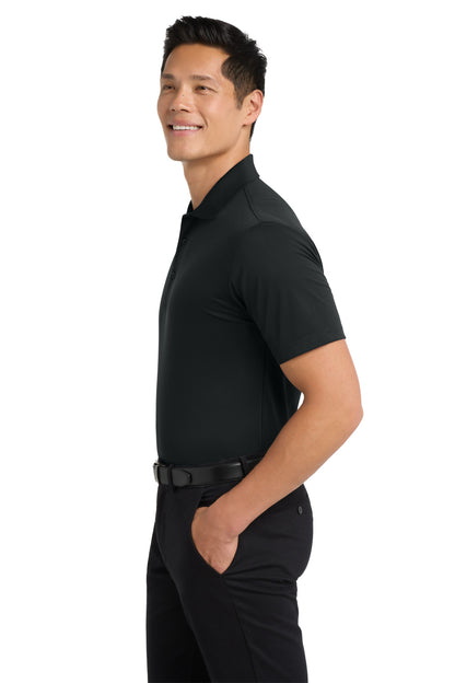Black Port Authority Tech Pique Polo. K527 plain