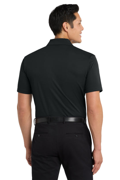 Black Port Authority Tech Pique Polo. K527 plain
