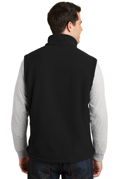 Black Port Authority Value Fleece Vest. F219 plain