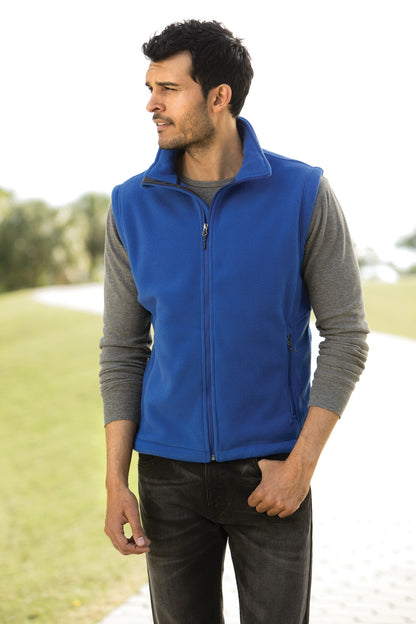 Black Port Authority Value Fleece Vest. F219 plain