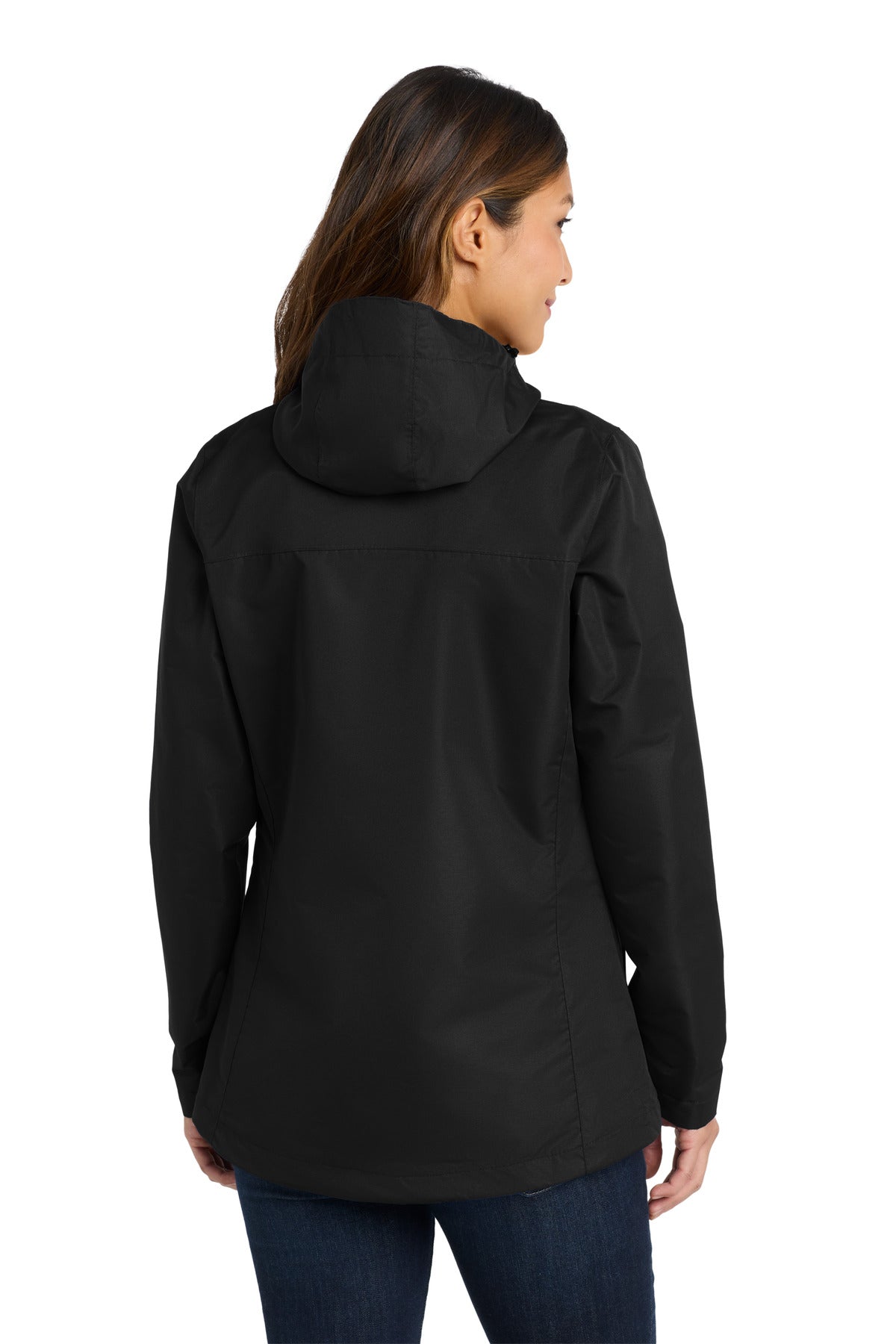 Black Port Authority Women's All-Conditions Jacket. L331 plain