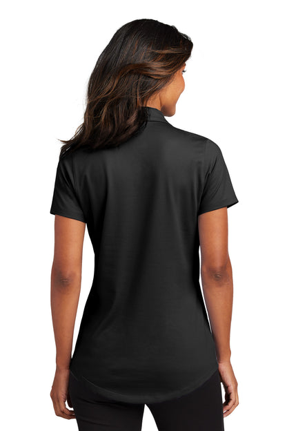Black Port Authority Women's City Stretch Polo LK683 plain