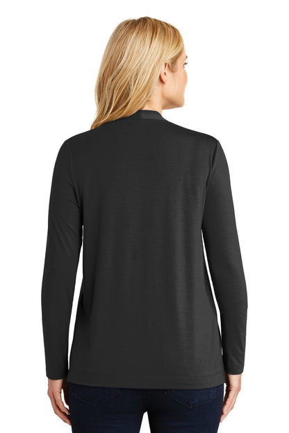 Black Port Authority Women's Concept Open Cardigan. L5430 plain