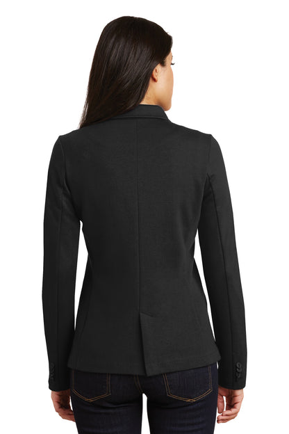 Black Port Authority Women's Knit Blazer. LM2000 plain