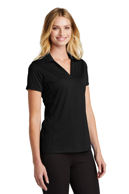 Black Port Authority Women's Performance Staff Polo LK398 plain
