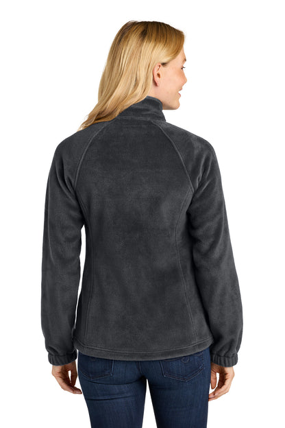 Black Port Authority Women's Plush Fleece Full-Zip Jacket L190 plain