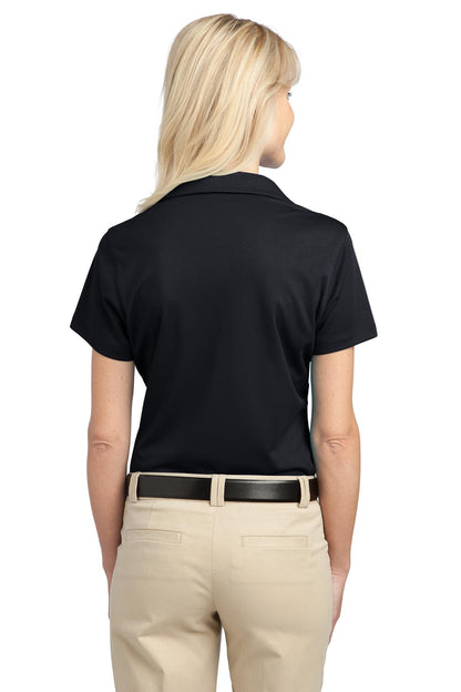 Black Port Authority Women's Tech Pique Polo. L527 plain