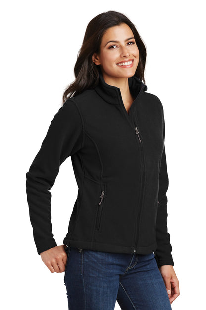 Black Port Authority Women's Value Fleece Jacket. L217 plain