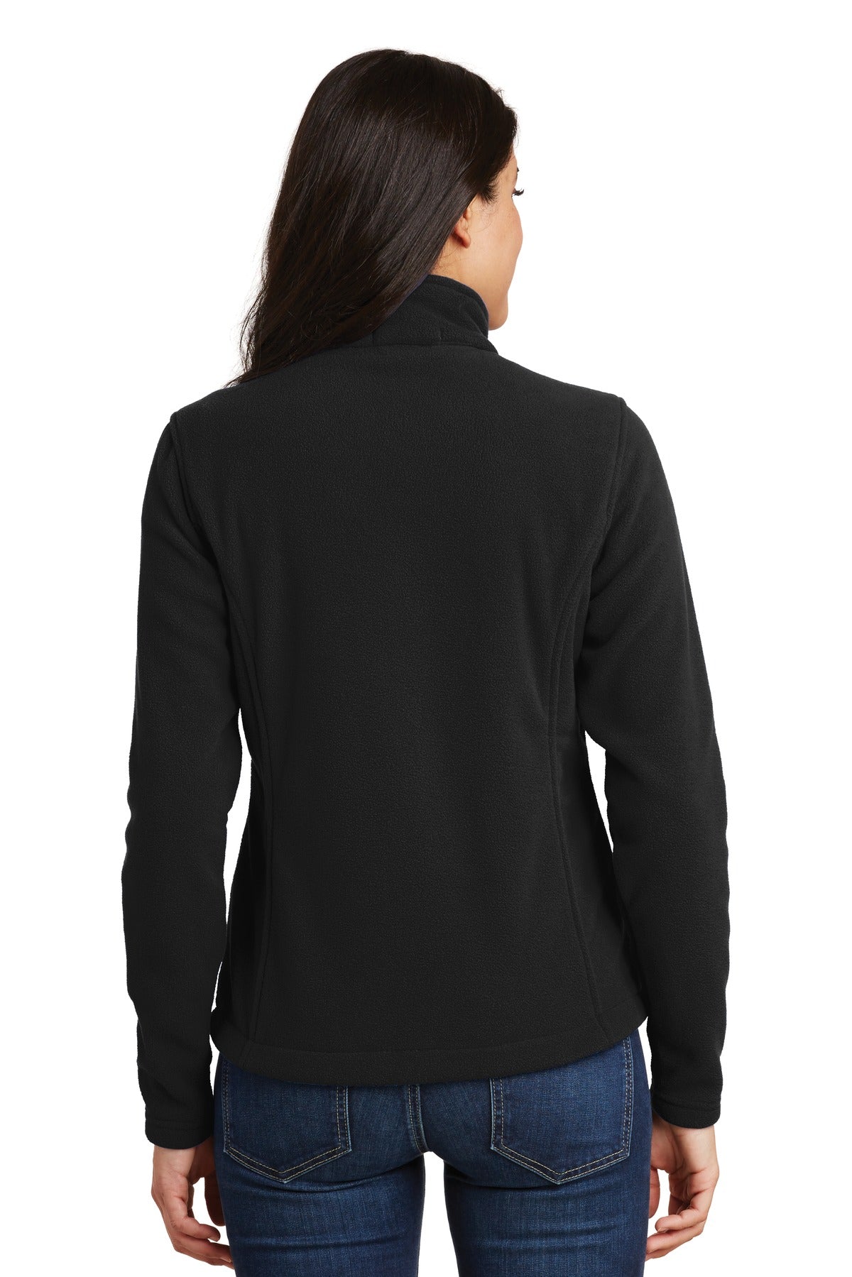 Black Port Authority Women's Value Fleece Jacket. L217 plain