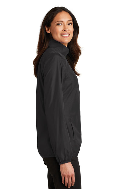 Black Port Authority Women's Zephyr Full-Zip Jacket. L344 plain