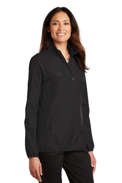 Black Port Authority Women's Zephyr Full-Zip Jacket. L344 plain
